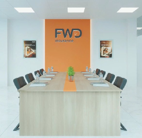 Phòng họp sau cải tạo văn phòng FWD