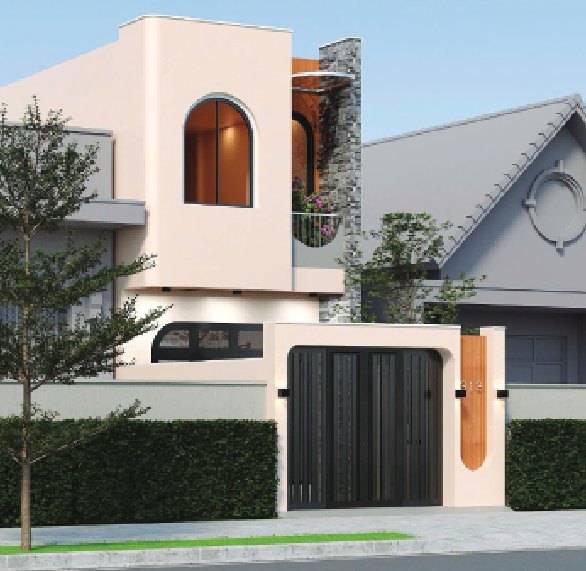 Phối cảnh nhà 2 tầng tại Đông Hương, Thanh Hóa