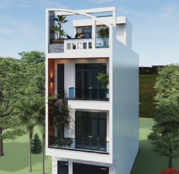 Sân thượng nhà phố KĐT Núi Long